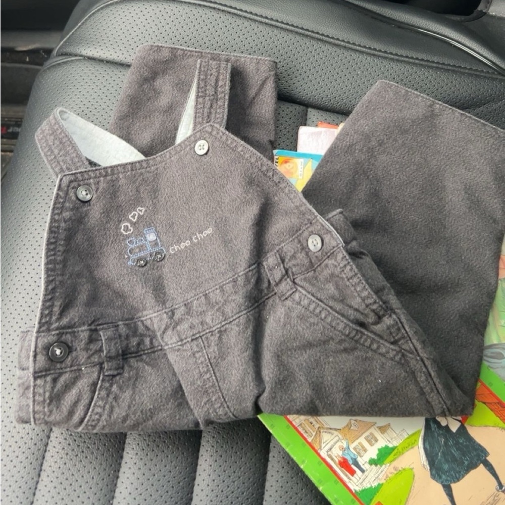 Choo choo train Gray Overalls